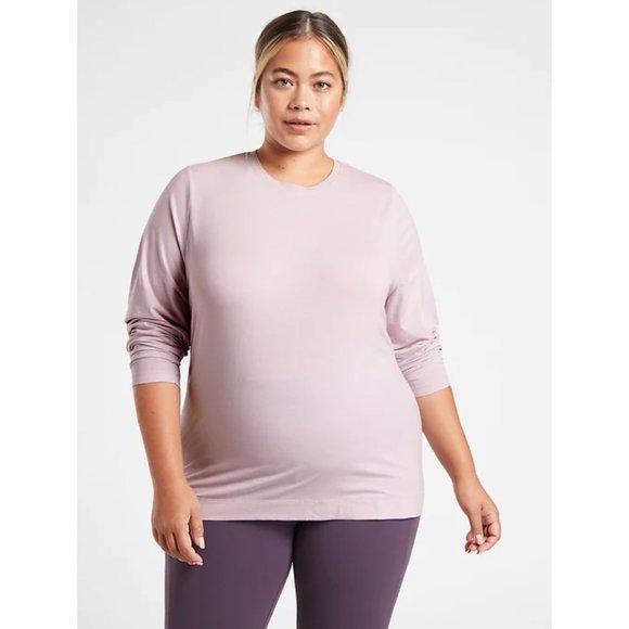 Athleta Tops - NWT ATHLETA Outbound Top Shasta Purple Long Sleeve Crew Lightweight
